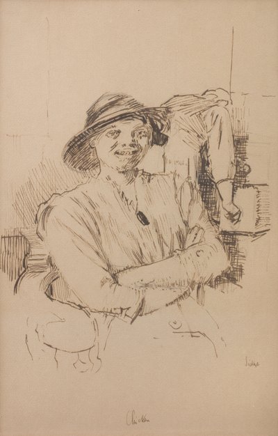 Chicken, ca 1914 (Blyerts, penna och sepiabläck på papper) av Walter Richard Sickert