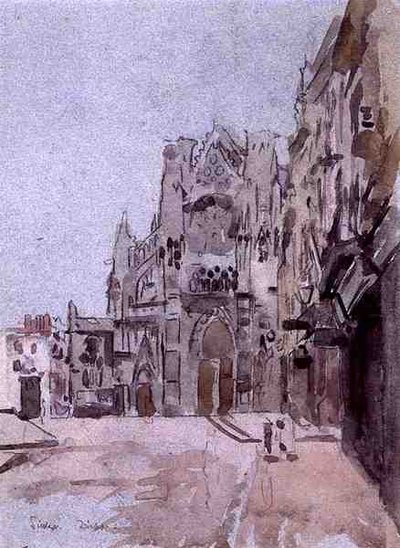 Dieppe (akvarell på papper) av Walter Richard Sickert