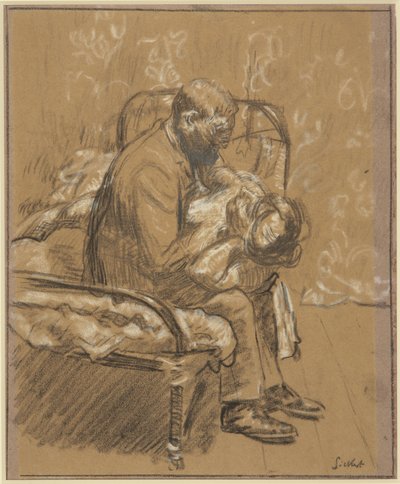Persuasion, ca 1908 (krita på papper) av Walter Richard Sickert