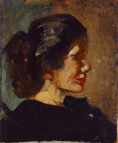 Porträtt av Ellen Heath (olja på duk) av Walter Richard Sickert