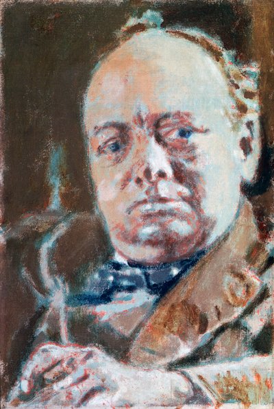 Porträtt av Sir Winston Leonard Spencer Churchill (Woodstock av Walter Richard Sickert