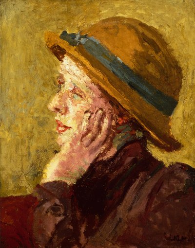 Porträtt av en dam (olja på duk) av Walter Richard Sickert