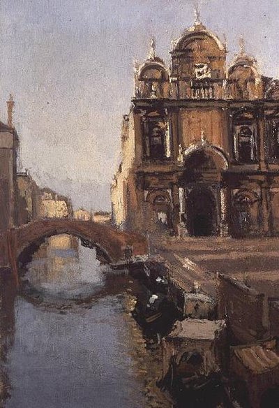 Scuola Grande di San Marco och Rio dei Mendicanti, Venedig av Walter Richard Sickert