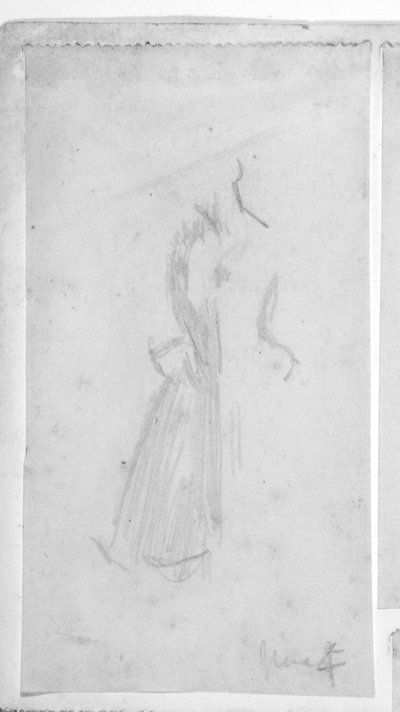 Skiss av en kvinnlig figur av Walter Richard Sickert