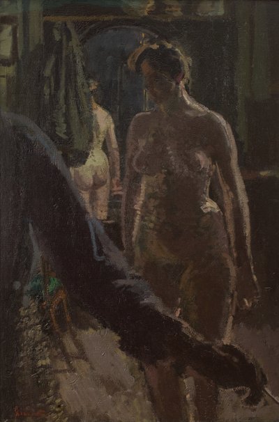 Ateljén: Målning av en nakenbild av Walter Richard Sickert