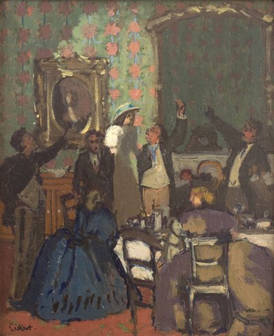 Den rostade skålen. "Trelawny of the Wells av Walter Richard Sickert