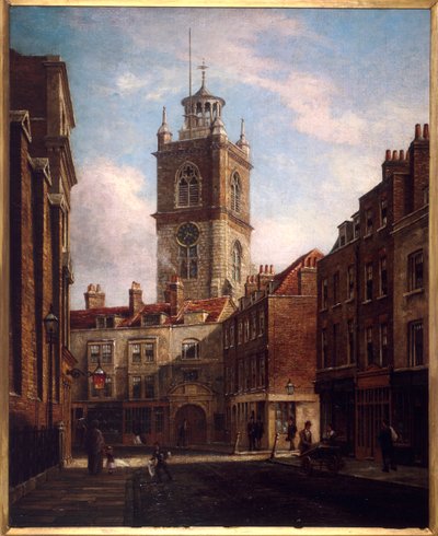 Fore Street och St Giles utan Cripplegate av Walter Riddle