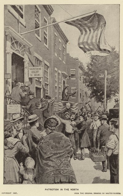 Patriotism i norr (litho) av Walter Russell
