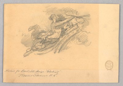 Elektricitet (motiv för sedeldesign) av Walter Shirlaw