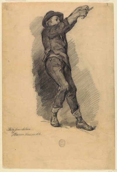 Figurstudie från naturen av Walter Shirlaw