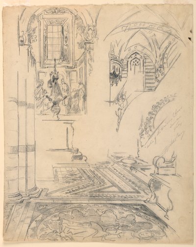 Noter från Duomo-kören, Siena, Italien av Walter Shirlaw