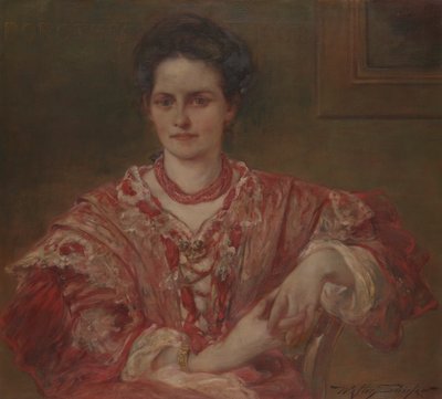 Porträtt av Dorothea A. Dreier (1870 av Walter Shirlaw