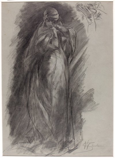 Stående figur av Walter Shirlaw