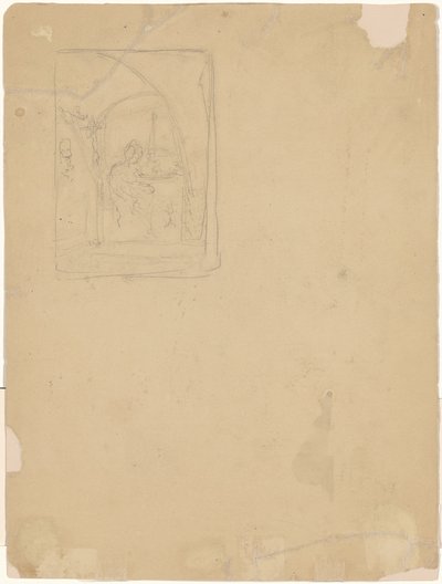 Studie av en interiör [verso] av Walter Shirlaw