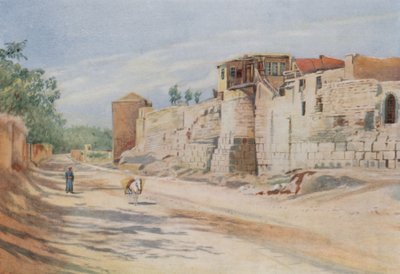 Traditionell plats där St. Paul släpptes i en korg, Damaskus av Walter Spencer Stanhope Tyrwhitt