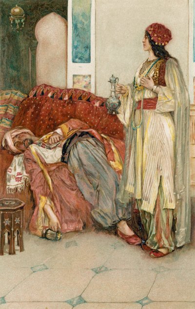 Tusen och en natt: Aladdins historia av Walter Stanley Paget