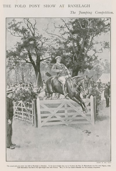 Poloponnyshowen på Ranelagh, hopptävlingen av Walter Stanley Paget