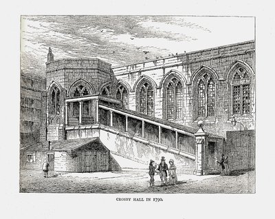 Crosby Hall 1790, 1878 av Walter Thornbury