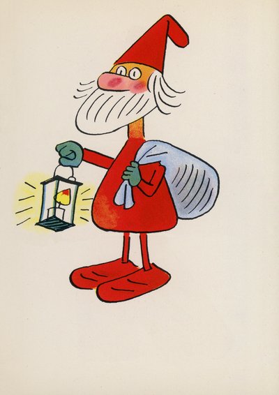 Figurer från barnböcker: En av de sju dvärgarna (färglitografi) av Walter Trier