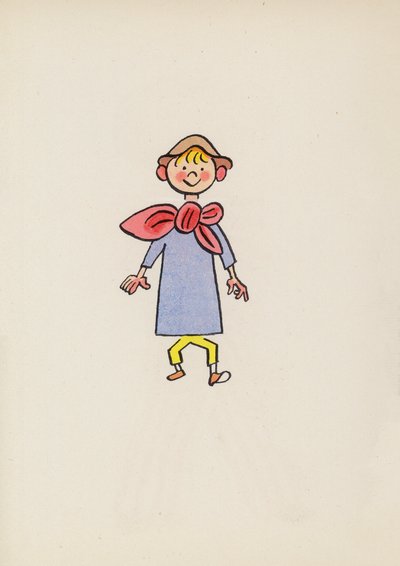 Figurer från barnböcker: Tom Thumb (färglitografi) av Walter Trier