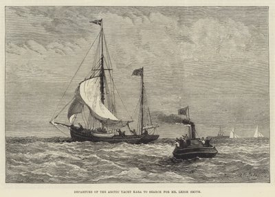 Avgång av Arctic Yacht Kara för att söka efter Mr Leigh Smith av Walter William May