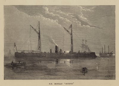 HM Ironclad Hotspur av Walter William May