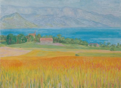 Kornfeld am Attersee av Walther Gamerith