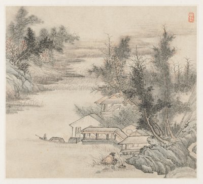 Album of Landscapes: Leaf 2, 1677. av Wang Gai