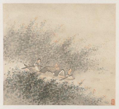 Album of Landscapes: Leaf 6 av Wang Gai
