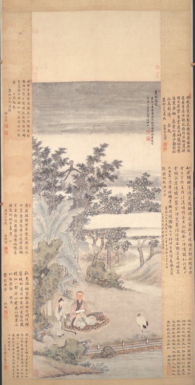 Porträtt av en Qi av Wang Hui
