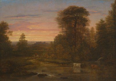 A Landscape after Sunset, ca 1819 (olja på duk) av Washington Allston