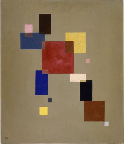 ""13 rechtecke"" (Tretton rektanglar) Målning av Vassily Kandinsky (eller Wassily Kandinsky eller Kandinskyj av Wassily Kandinsky