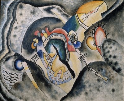 Ett svart slag, 1920 av Wassily Kandinsky