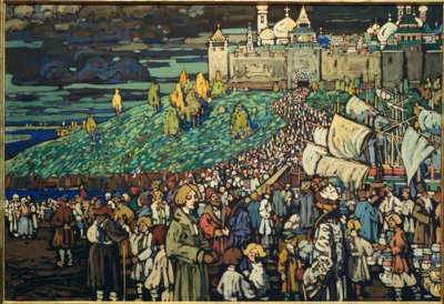 Handlarnas ankomst av Wassily Kandinsky