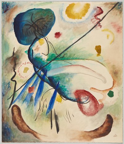 Akvarell med streck av Wassily Kandinsky