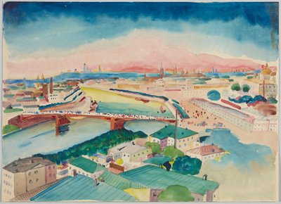 Utsikt över Moskva av Wassily Kandinsky