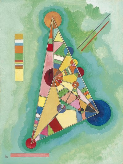 Färgglatt i triangeln. 1927 av Wassily Kandinsky