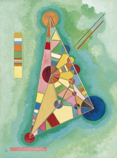 Färgglatt i triangeln av Wassily Kandinsky