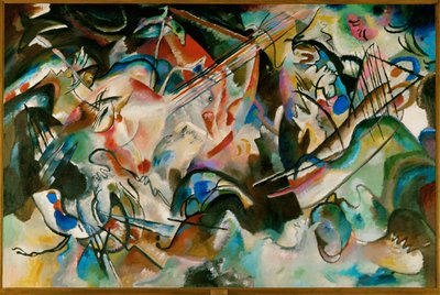 Composition Number 6 (olja på duk) av Wassily Kandinsky