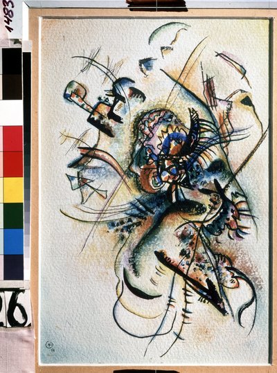 ""Komposition"" Målning av Vassily Kandinsky (eller Wassily Kandinsky eller Kandinskyj av Wassily Kandinsky