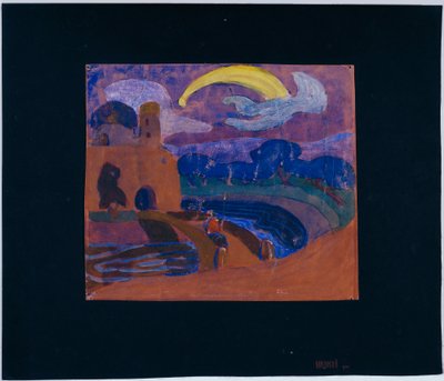Kometen (nattlig ryttare?) av Wassily Kandinsky