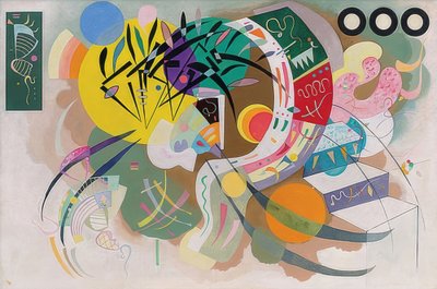 Dominant Kurve (Dominant kurva). 1936 av Wassily Kandinsky