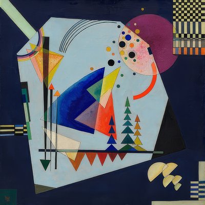 Tre ljud. 1926 av Wassily Kandinsky
