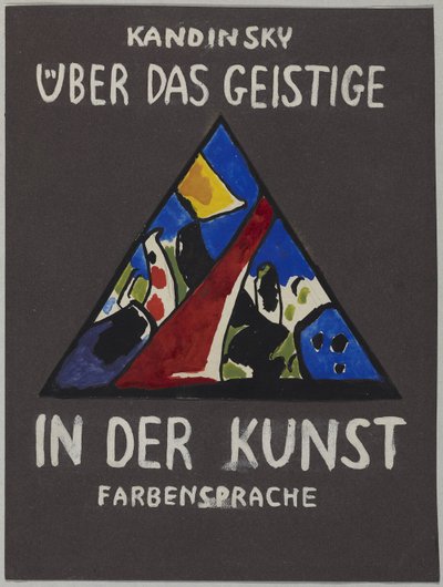 Utkast till omslaget till "On the Spiritual in Art" av Wassily Kandinsky