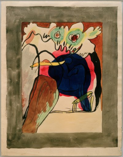 Design för omslaget till Almanac Der Blaue Reiter av Wassily Kandinsky