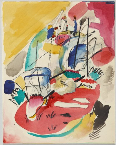Utkast till "Improvisation 31 (Naval Battle)" av Wassily Kandinsky