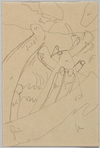 Utkast till "Improvisation 7" av Wassily Kandinsky