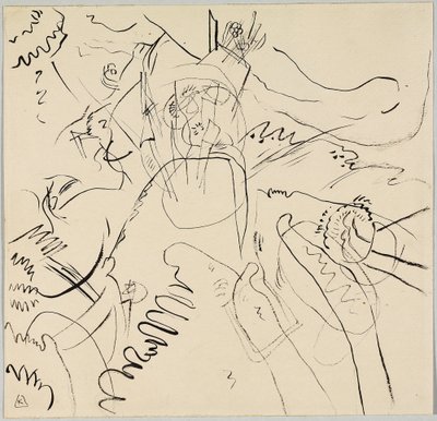 Utkast till "Little Pleasures" av Wassily Kandinsky
