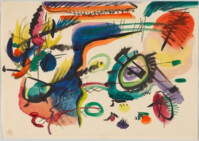 Utkast till "Komposition VII" av Wassily Kandinsky