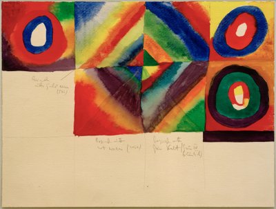Färgstudier, (med information om målningstekniken) av Wassily Kandinsky